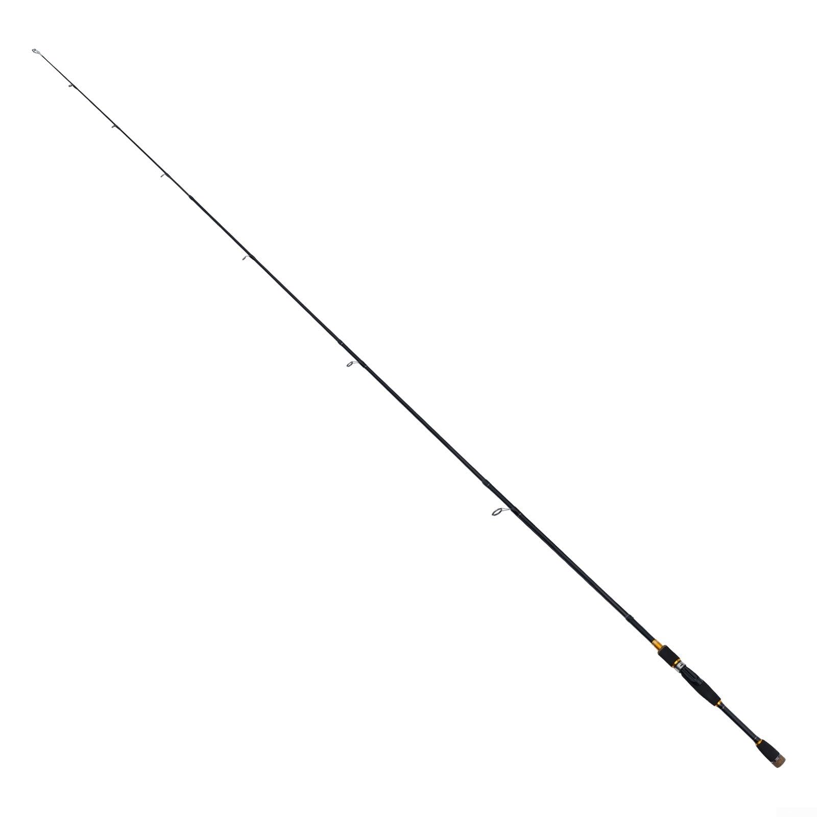 Caña de pescar de fibra de carbono 1.8/2.1m ML Viaje Spinning Rod Baitcasting Barra 4-5 Secciones Portátil