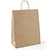 Halulu Brown Kraft Paper Bags, Shopping, Mechandise, Party, Gift Bags - Recycled Paper Bags 13x7x17" 25pc