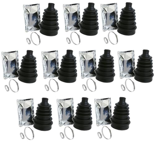 OC-PRO LOT 10 Soufflets DE CARDAN UNIVERSELS pour Auto + Colliers ET Graisse