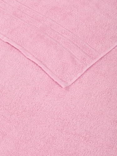 Image of Monte Carlo Essential 100% Cotton Bath Towel | 340 GSM Ultra Lightweight & Quick Dry | Soft Absorbent Large Towel 75x150 cm | Skin Friendly Daily Use Bathroom Towel for Men & Women (Soho) | Pink