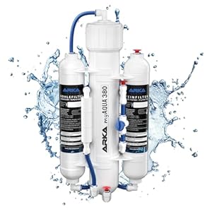 Osmoseanlage Aquarium 380 l/Tag – Umkehrosmose Komplettset für Aquarium & Haushalt – entfernt bis zu 99% Salze, Schadstoffe & Bakterien – ARKA myAQUA 380