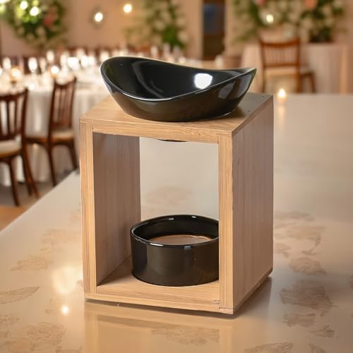 Miniatura 14 de Zen Aroma Quema De Perfume Natural Kalos Quemador De Aceites Esenciales, Fondants Perfumados, Cuadrado De Cera Perfumados Difusión Por Calor Suave Aromaterapia Objeto Decorativo Y