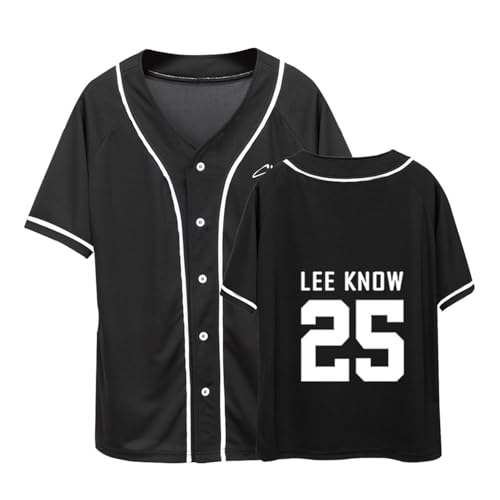 YJYP Baseball Jersy Merch Felix Bangchan Jisung Hyunjin Button Down Shirts