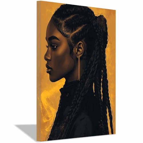 Tableau africain pour habiller un mur vide - Toile encadrée moderne 40x60cm BOHUO