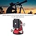 fosa Latitude Adjustment Base for Adults Astronomy, Telescope Tripod 3/8 Inch 0-90 Degree Adjustable Equatorial Mount, Equatorial Wedge Telescope Mount Latitude Base (Black Red)