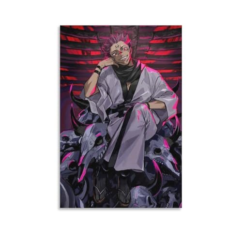 KBGDFSDF Ryomen Sukuna Poster (3) Leinwand Poster Schlafzimmer Dekor Landschaft Büro Zimmer Dekor Geschenk 30 x 45 cm