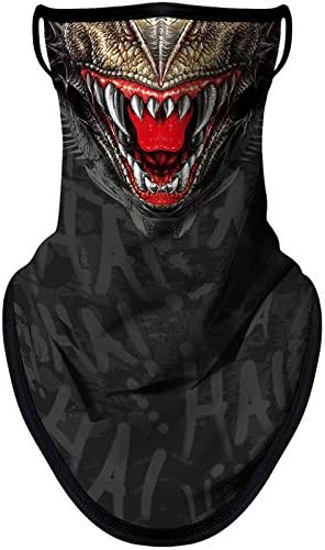 BNKIBN Bandana Face Mask with Ear Loops Neck Gaiter Face Cover Scarf for Men Women for Sun Dust Wind (0120)