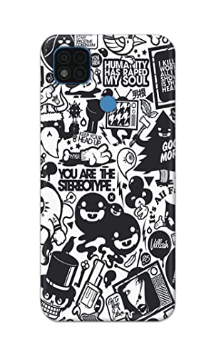 Image of Printed Hard Back Cover Case for Mi Poco C31 Back Cover (Mixed Cartoon) -1302