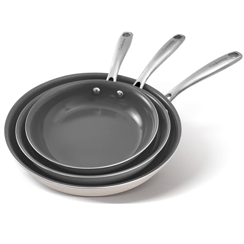 Cookware Set Nonstick Frying Pans, 8,9.5,11 inches Ceramic Non Stic...
