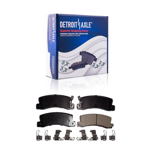 Image of Detroit Axle - 4WD Brake Kit for 2002-2003 Lexus RX300, Front and Rear Drilled & Slotted Disc Brake Rotors Ceramic Brake Pads w /Hardware Replacement