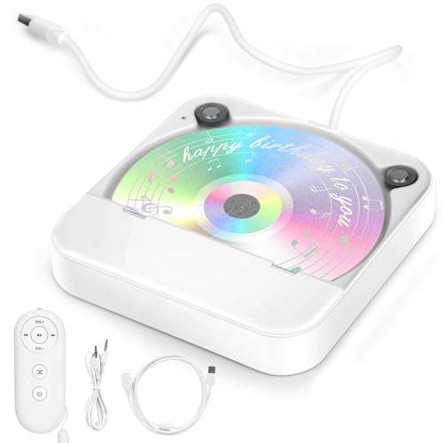 External Portable CD Player for Car Plug & Play USB/AUX CD Drive with Upgrade Chip Compatible with Car Stereos Laptops TVs & Android 4.4+ Navigation Systems