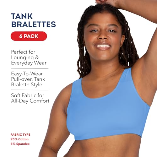 Image of Fruit of the Loom Women's Built Up Tank Style Sports Bra Value Pack