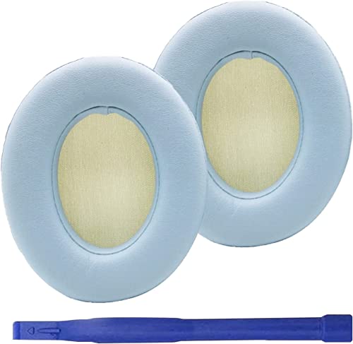 Funda de cojín de repuesto para audífonos Beats by Dr.Dre Studio 2.0 Wired/Wireless & Studio 3.0 B0500 B0501 (azul cristalino)