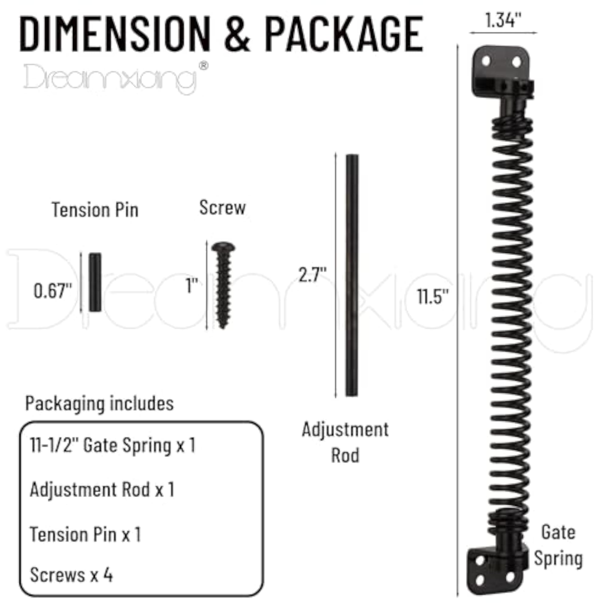 Heavy Duty Automatic Closure Hardware for Gate Door