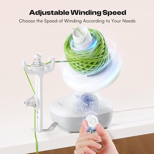 Image of Caydo Electric Yarn Winder M1, Effortless Yarn Organizer for Crochet Lovers