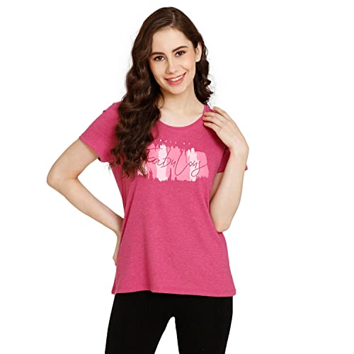 Image of Rosaline Rural Charm Knit Cotton Top (Pack of 2) for Women - Blue Pink