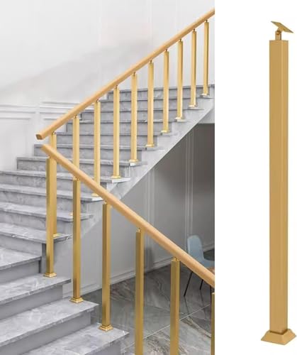 Poteau de rampe d'escalier carré pour sécuriser et décorer le balcon de la maison - 2