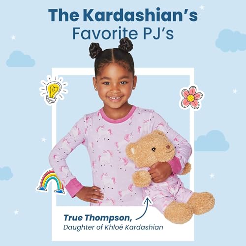 Buttery Soft Pajamas for Kids - Viscose From Bamboo Pjs - Styled By Kardashians - Unicorn Utopia Pajama for Girls2