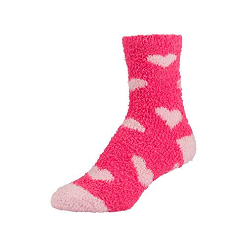 Image of Women's Fuzzy Plush Soft Slipper Socks, Fluffy Winter Holiday Cozy Value Pack Socks