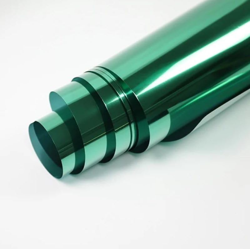Insulfilm Decorativo P Vidro Casa Porta Janela Box Blindex Impermeável (Verde Espelhado,