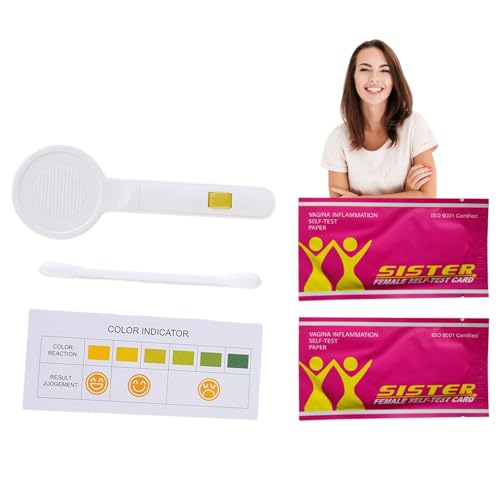 Comioke 2 Piezas Tira de Prueba de pH Femenino, Test de pH Vaginal