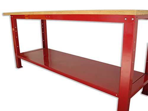 SOGI X3L-11 Banco lavoro tavolo per officina con piano in legno 2000x750x880 serie industria
