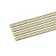 DMiotech 4 Paquete 4mm x 400mm, Latón Sólido Redonda Varilla, Latón Varilla Torno Barra Material para Bricolaje Artesanía