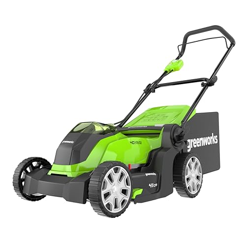 Greenworks G40LM41 Cordless Lawnmower for Lawns up to 500m², 41cm...