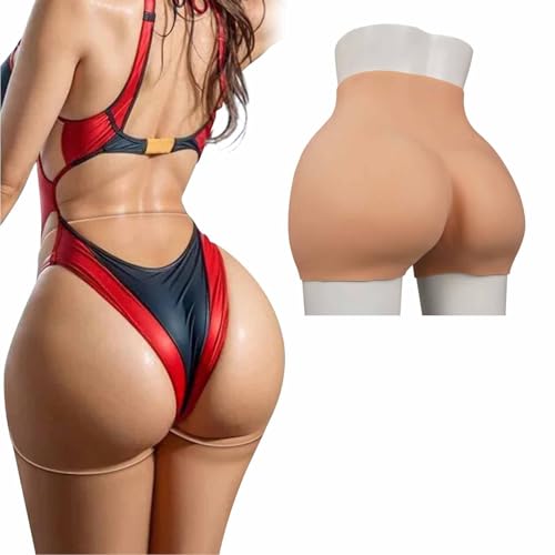 SoTUCR Culotte en Silicone À Ouverture À l'entrejambe pour Femmes Shapewear Fessier Short De Contrôle Épaissi Culotte Rembourrée Réaliste Push-Up pour Drag...