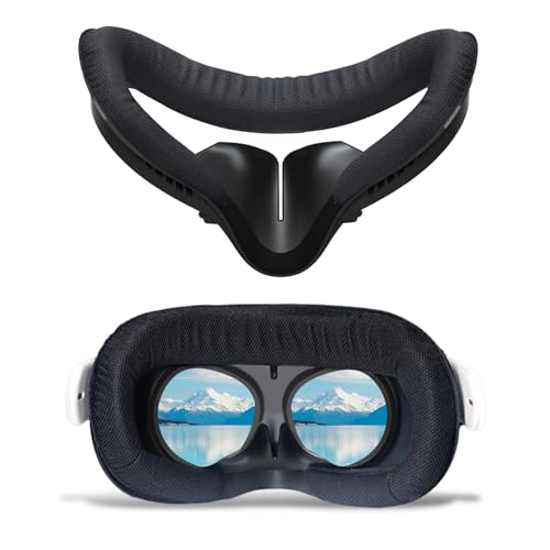 Compatible con accesorios VR Oculus Quest 2, almohadilla facial de espuma transpirable protectora para Meta Quest 2, cómodo cojín de repuesto para soporte facial VR