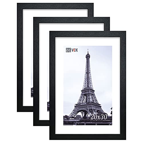 VCK 20x30 Frame 3 Pack,Solid Wood Black 20x30 Poster Frame, Wall Mounting Hanging by VCK - Used condition - US$50.99