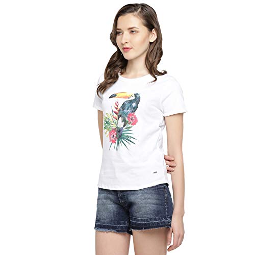 Image of Pepe Jeans White Women T-Shirt
