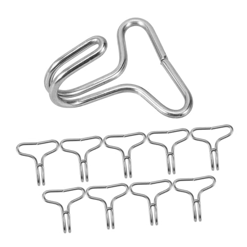 JECOMPRIS 100 Piezas Gancho De Acero Inoxidable Soporte De Cabeza Para Asiento De Coche Reparación De Coche Ganchos De Plástico Para Funda De Asiento De Coche Clips De Asiento Plata