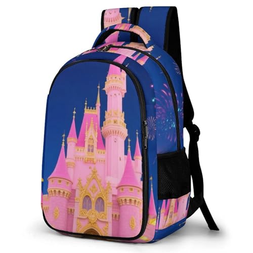 Backpack，Travel Backpack，Walt Disney World Castle, Orlando, Florida 180 Degree Opening Backpacks，Suitable for Use in Work, Travel, Business Trips, And Other Occasions.