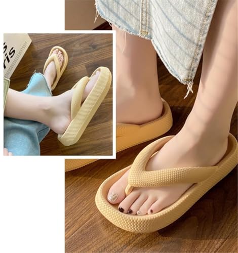 Flip Flops for Women,Soft Non Slip Thick Cloudies Slides Slippers,Unisex Comfy Lightweight Beach Flip Flops4