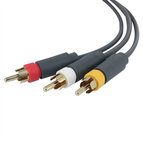 AV Cable Cord for Xbox 360, 360 Slim, 6 Feet, Gray