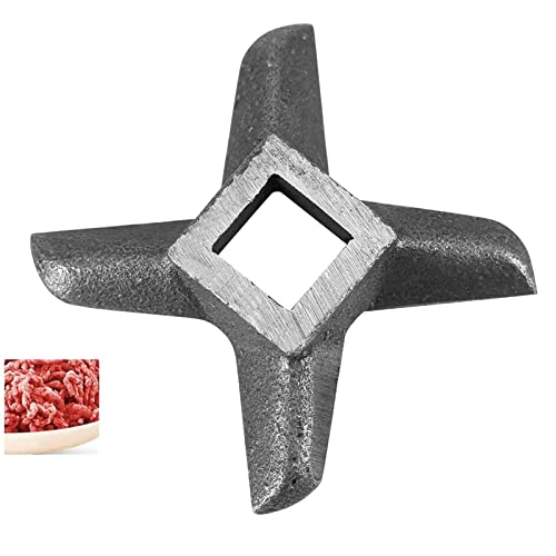 LANTRO JS Cuchillas maquina de picar carne, Cuchillas en Forma de Cruz para picadora, Acero Inoxidable Cocina Reemplazo de la Cuchilla Amoladora, Repuestos picadora de carne(numero 8)