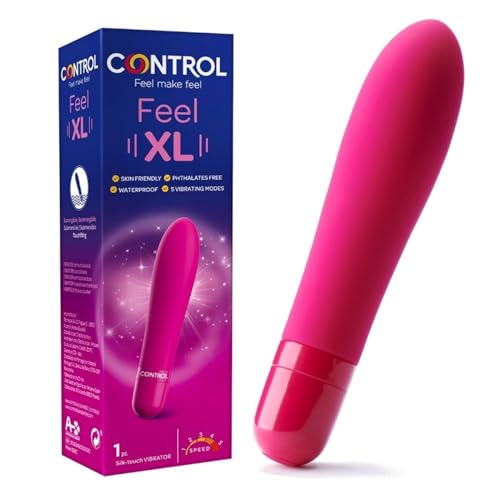 Control Feel XL, Vibratore Vaginale Regolabile, Silicone medico senza Ftalati, Impermeabile e...