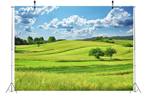 Fondo fotográfico BELECO 12x8 ft tela verde naturaleza miniatura 4