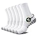 TUUHAW Weisse Socken Herren 43-46 Baumwolle Tennissocken Herren 43-46 Weiß Sportsocken Freizeitsocken Laufsocken Wandersocken Baumwollsocken Frottee Socken Strümpfe