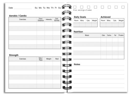 image for BookFactory Fitness Journal/Workout Journal/Exercise Journal/Log Book,