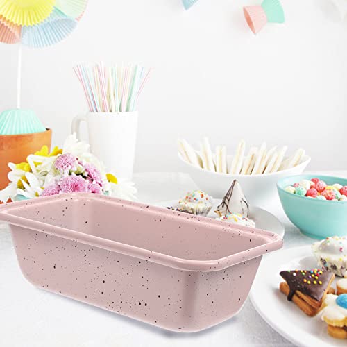 Upkoch Toast Baking Nonstick Loaf Pan Bread Pan Bread Baking Non-Stick Toast Pans For Oven Baking (Pink) #TOP6