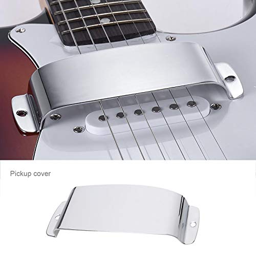 Zilveren Gitaar Bridge & Pickup Plaat Beschermhoes Set met Schroeffittingen Fit voor PB Bass Verchroomd - Image 3