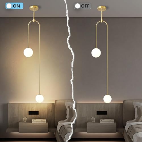 Image of Wall Lamp Chandelier Pendant Light, Home Decor for Bedroom, Living Room, Hallway, Cafe, Hotel, Restaurant (U Hanging LAMP with LED Bulb Pack of 1)