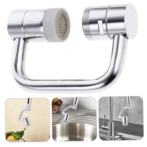 Extensor de grifo de cobre giratorio Gatuida con brazo flexible de doble función para lavabo 5