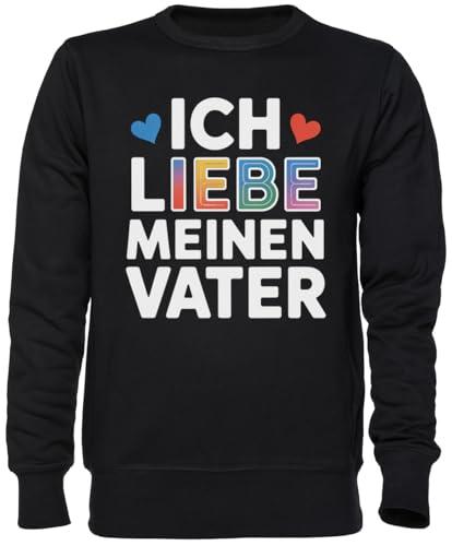 Sweat-Shirt Ich Liebe Meinen Vater : le jersey unisexe noir aux finitions impeccables