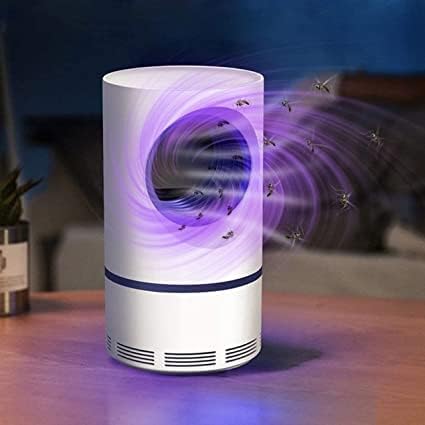 DJ FINDER ENTERPRISE Electric Indoor Mosquito Trap USB Power Insect Mosquito Killer UV Light LED Mosquito Lamp Non-Toxic No Zapper Suction Fan