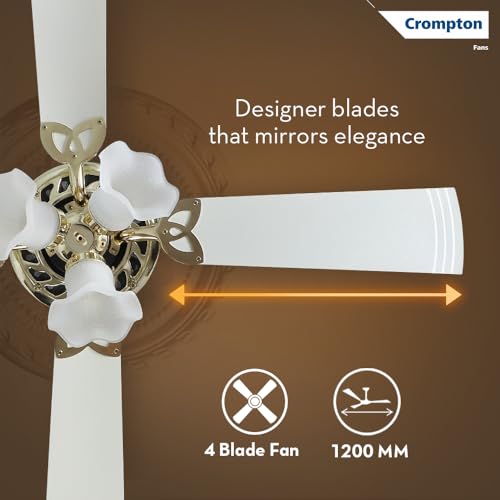 Image of Crompton LUXIAN Uranus 1200 mm (48 inch) Ceiling Fan (Ivory) Star Rated Energy efficient Fans