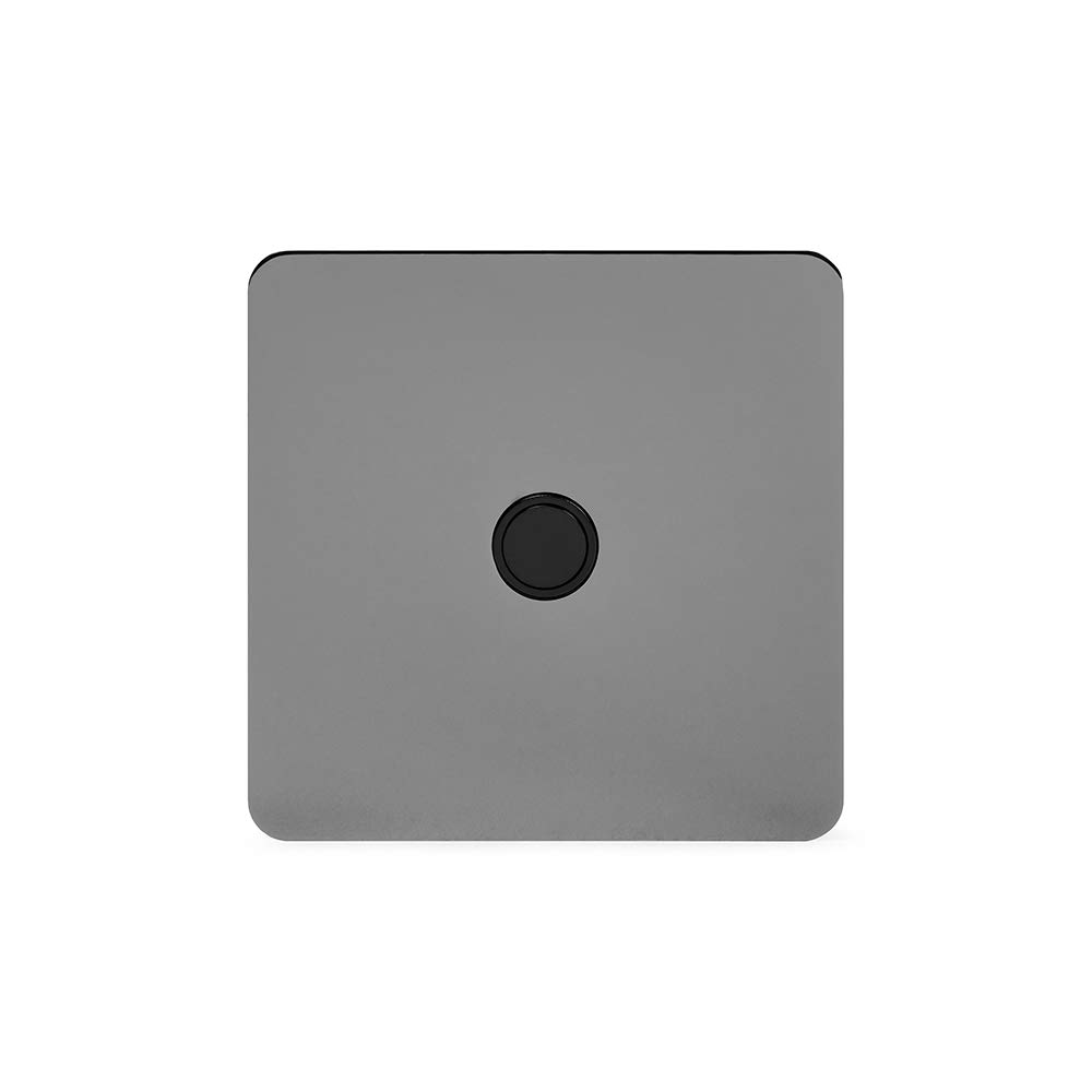 The Soho Lighting Company Black Nickel Soho Lighting Flat Plate 20A Flex Outlet Blk Ins Screwless