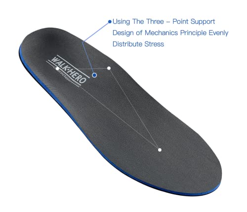 Plantar Fasciitis Insoles Arch Supports Orthotics Inserts Relieve Flat Feet, High Arch, Foot Pain Mens 10-10 1/2 | Womens 12-12 1/2 - Thumbnail 2